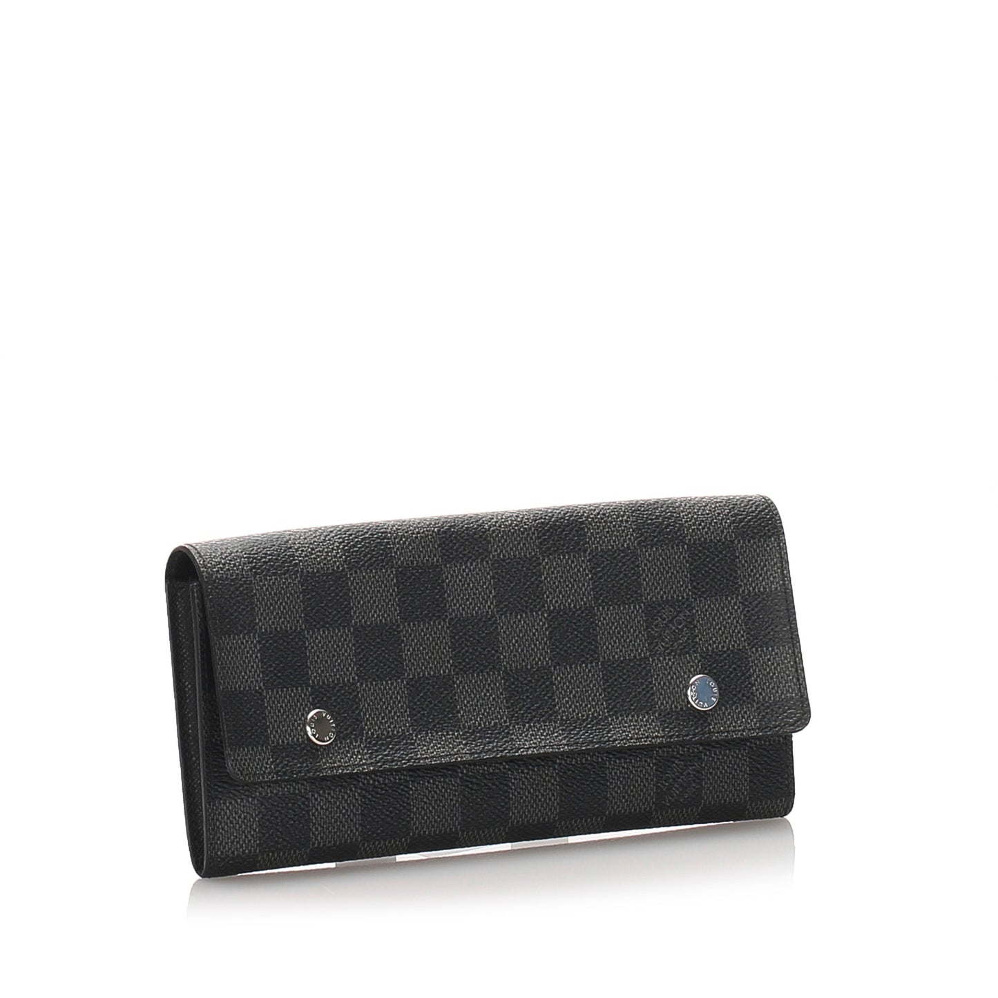 Louis-Vuitton Louis Vuitton Damier Graphite Portefeuille Long Modulable Wallet Black