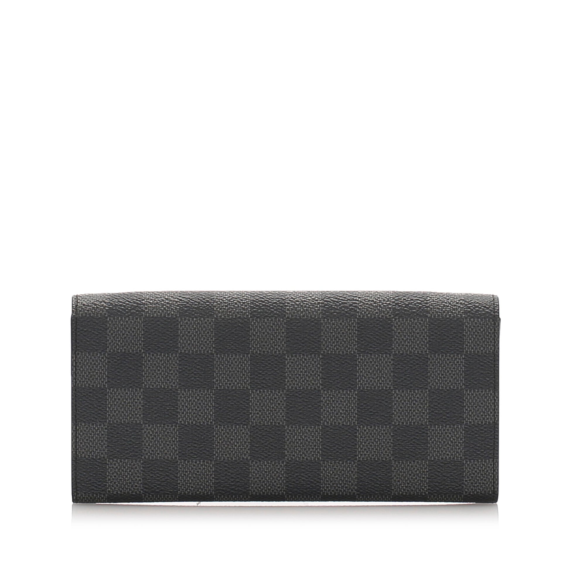 Louis-Vuitton Louis Vuitton Damier Graphite Portefeuille Long Modulable Wallet Black