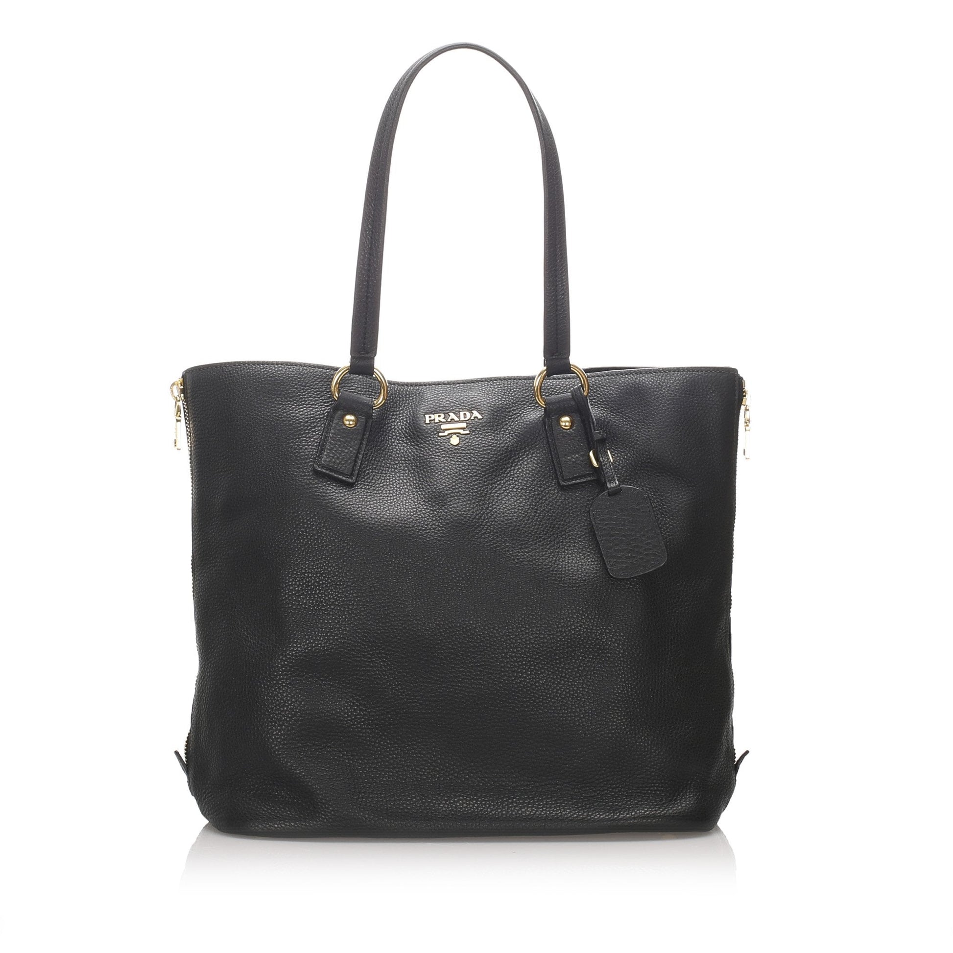 Prada Calf Daino Tote Bag Italy Leather Calf Leather Vitello 2