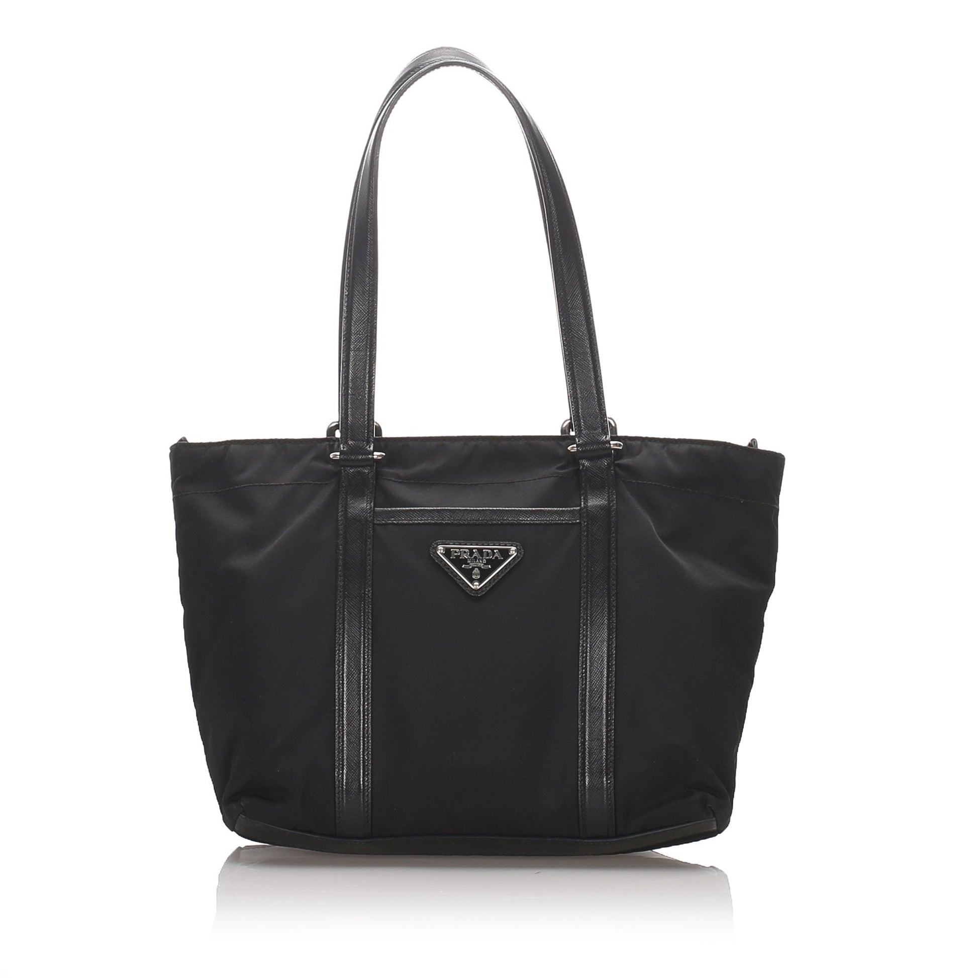 Prada Fabric Tessuto Tote Bag Italy Nylon Black Bag Italy 3