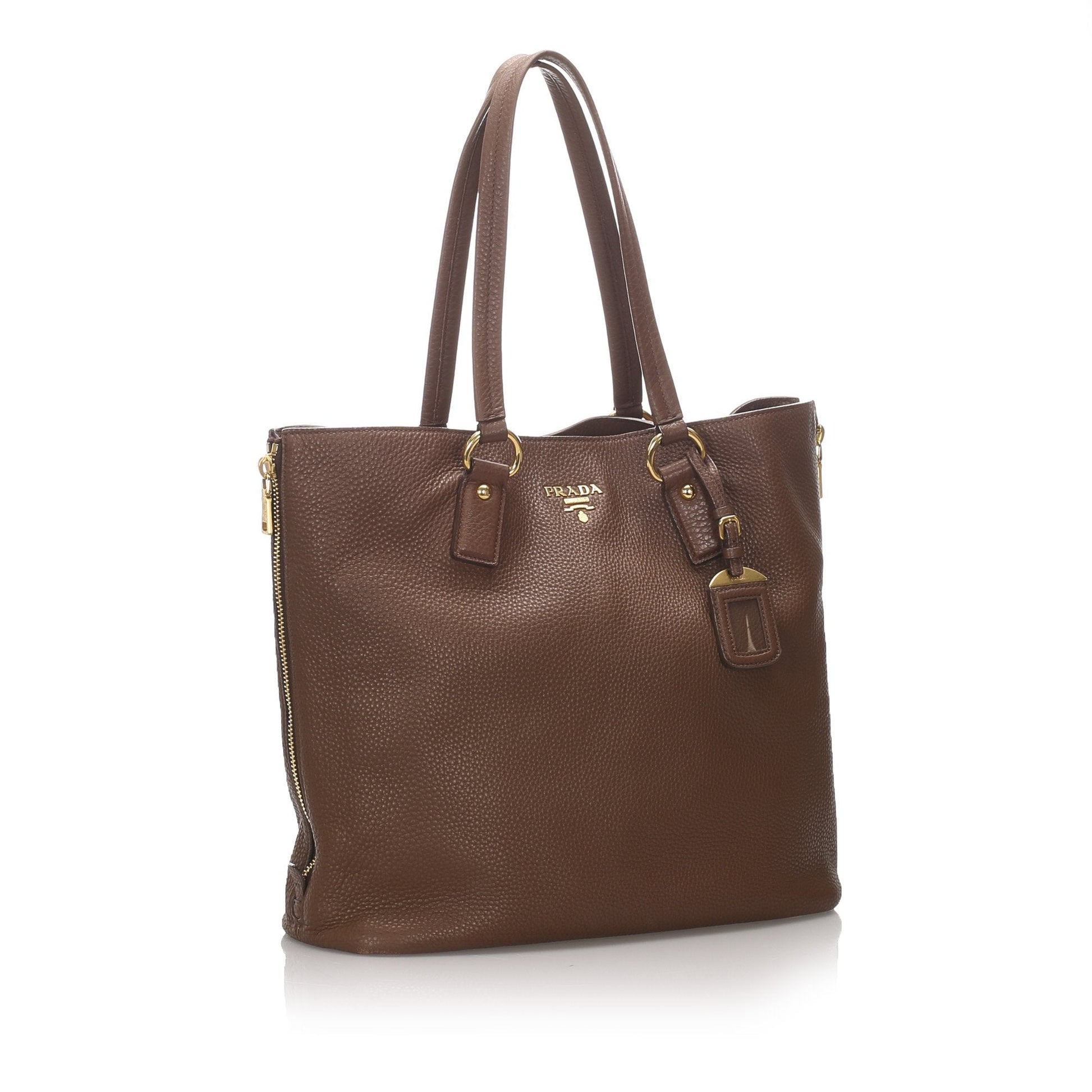 Prada Calf Daino Tote Bag Italy Leather Calf Leather Vitello Bag Italy 2