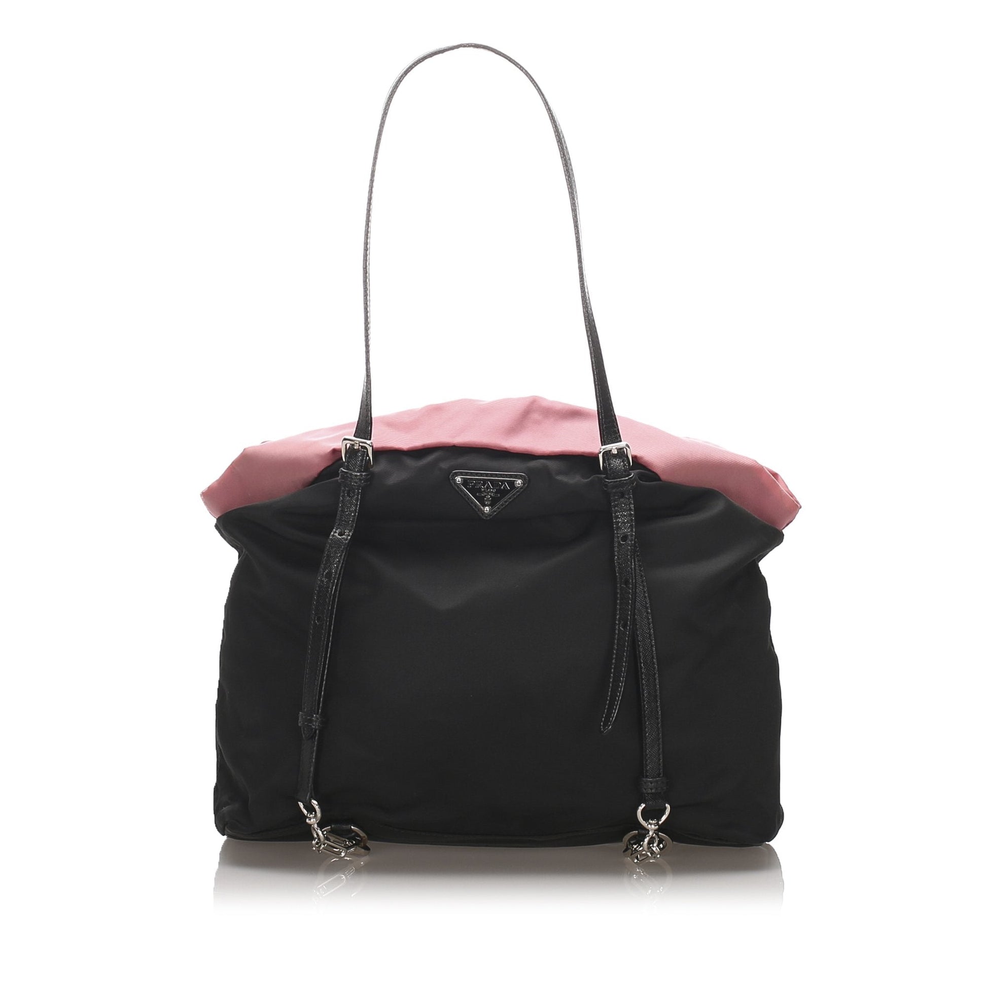 Prada Fabric Tessuto Tote Bag Italy Nylon Black Bag Italy 5