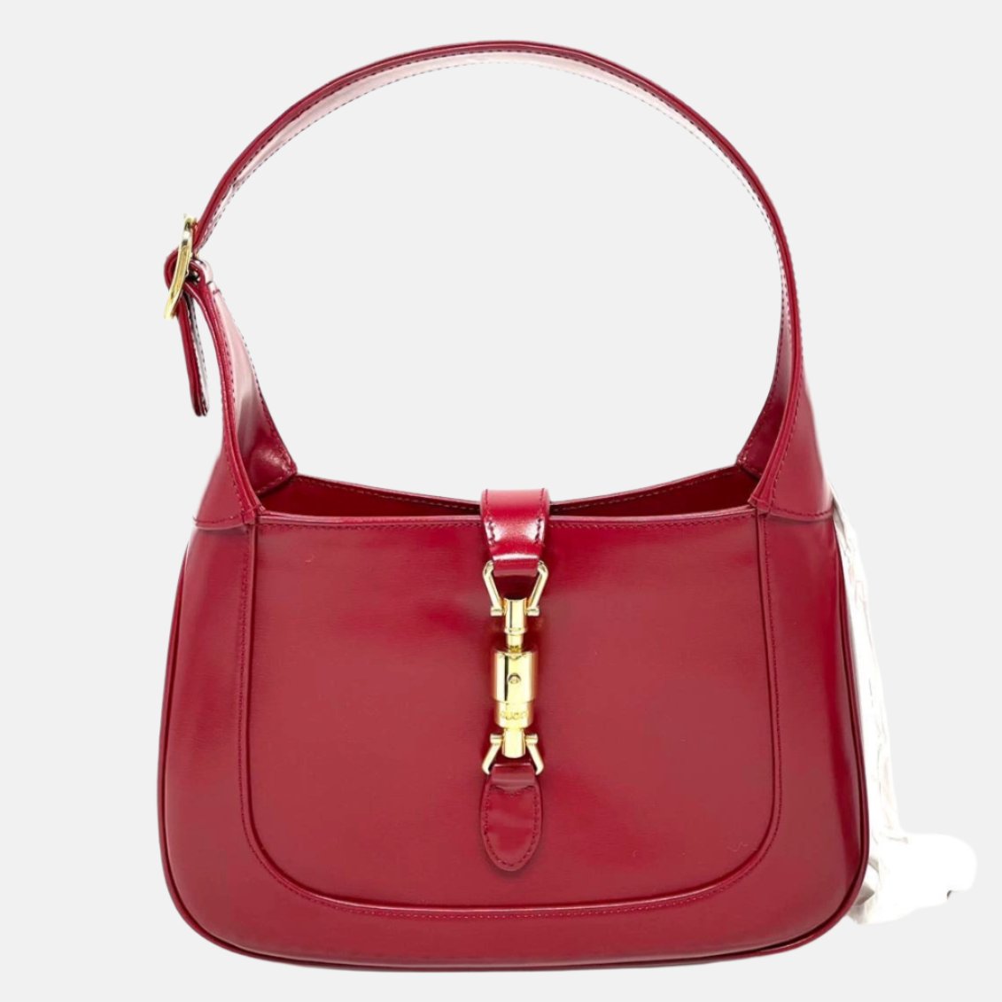 Gucci Jackie NEVER WORN Leather Red Small Shoulder Bag