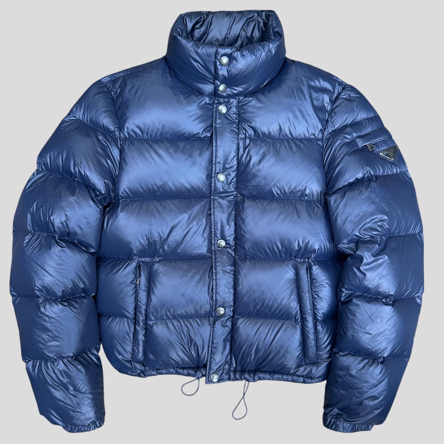 Prada Handbag Milano Thick Down Fill Gloss Puffer - Nylon