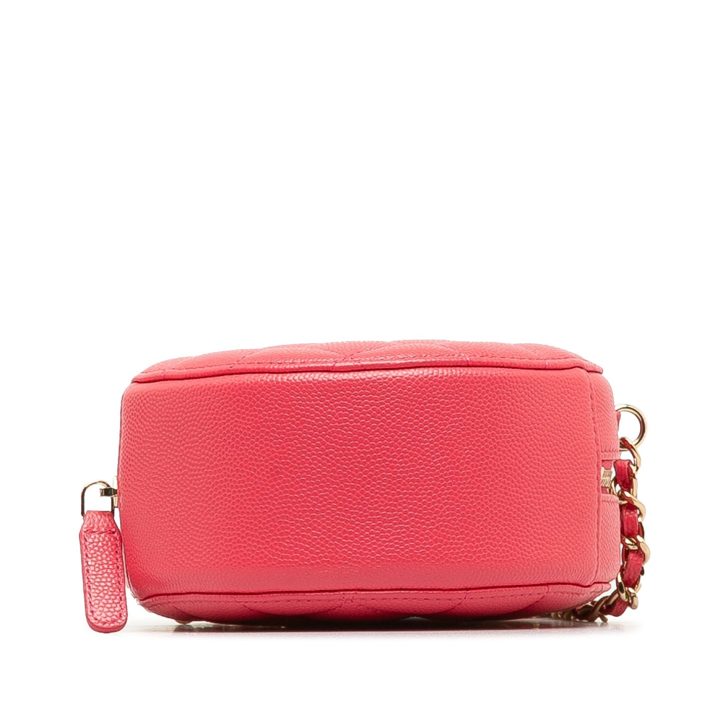 CHANEL 19 Round Caviar Clutch With Chain Crossbody Bag