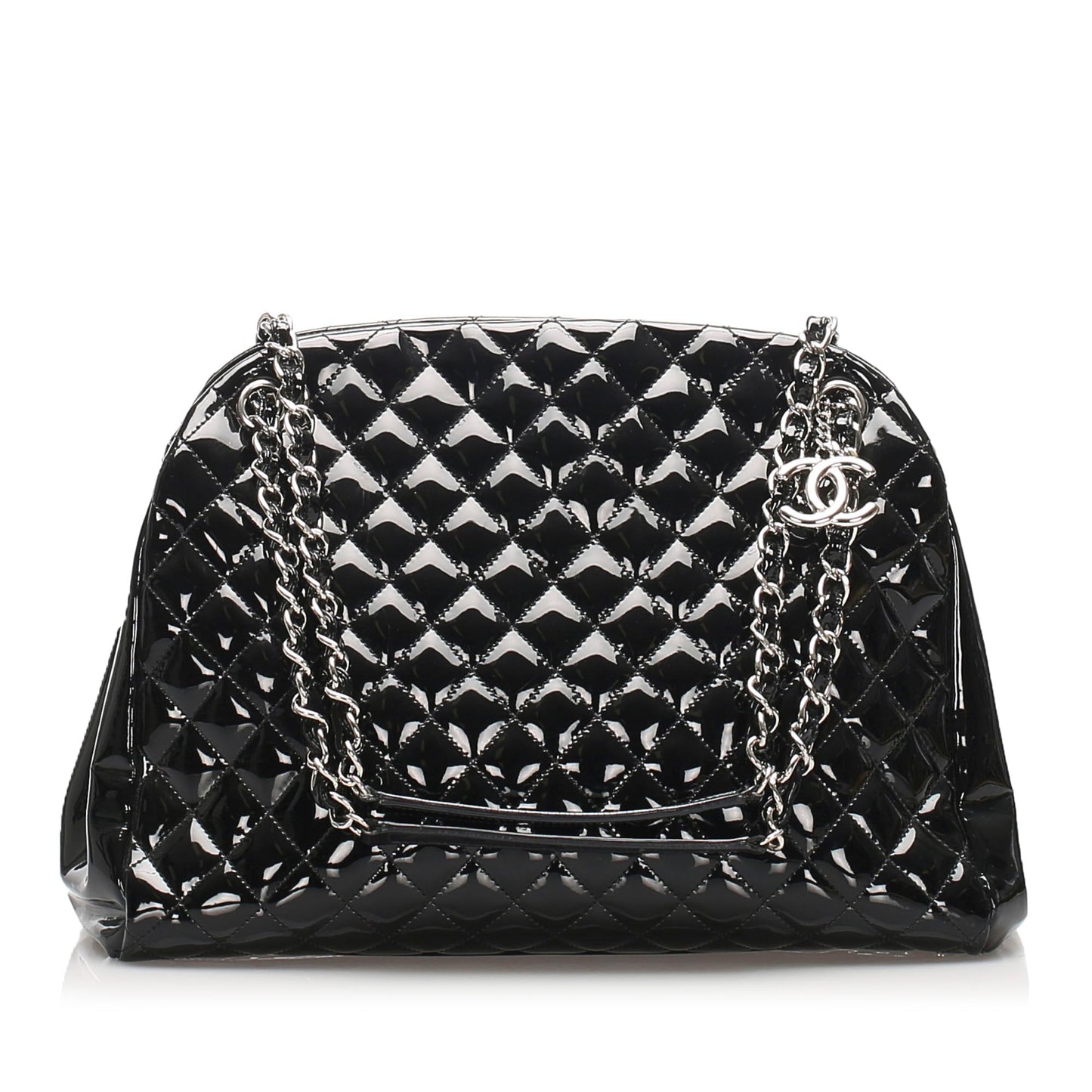 Chanel Just Mademoiselle Shoulder Bag Leather Black