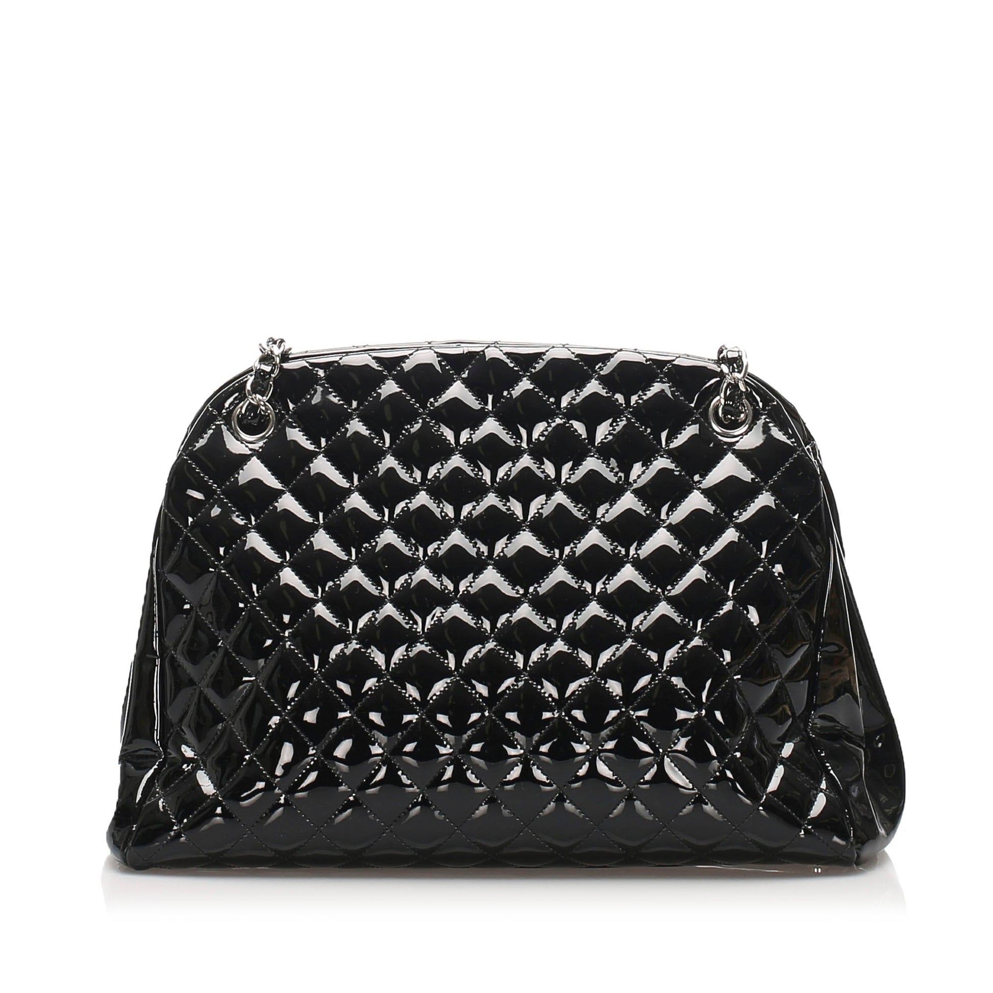 Chanel Just Mademoiselle Shoulder Bag Leather Black