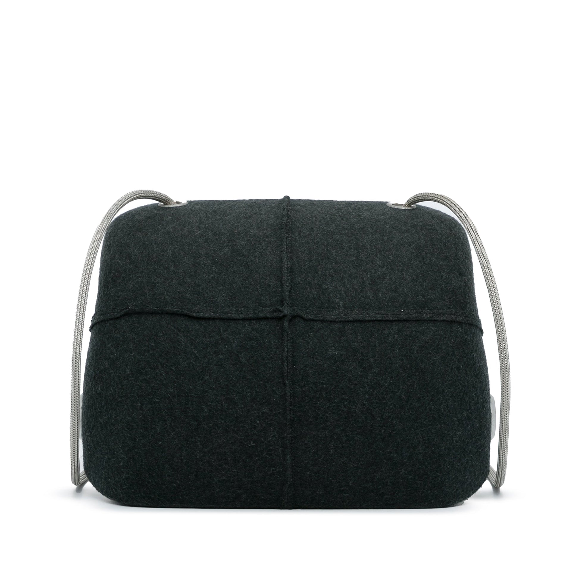 Black Chanel Wool Limited Edition Crossbody Bag