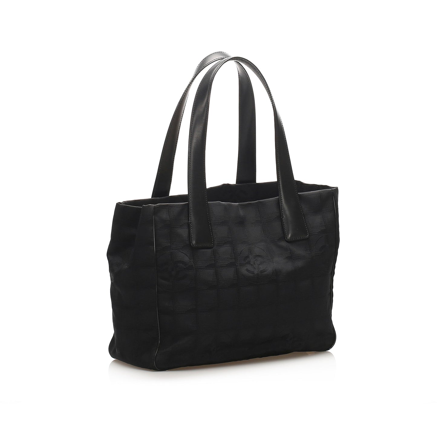 Chanel New Travel Line Tote Bag Leather Canvas Shoulder Bag