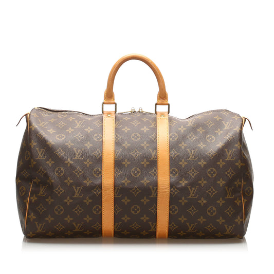 Louis-Vuitton Louis Vuitton Monogram Keepall 45 Brown