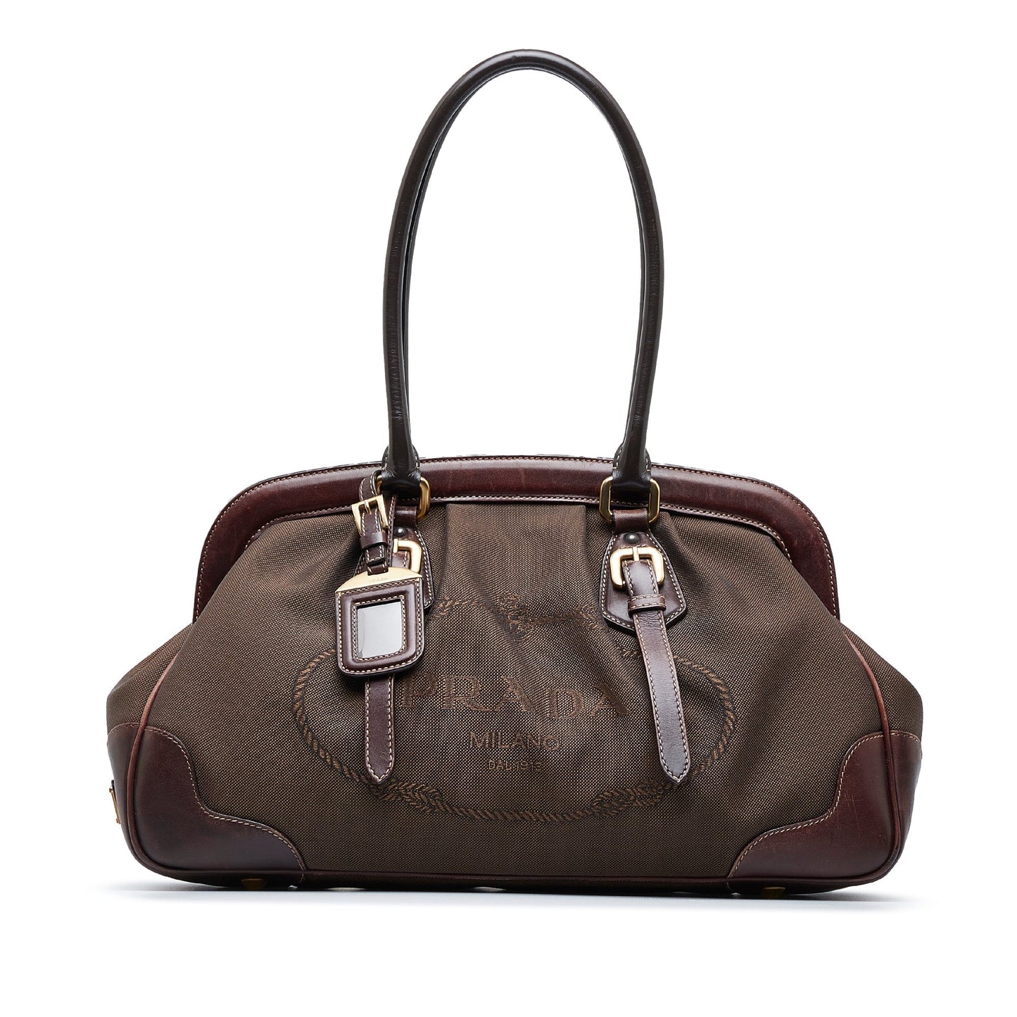 Prada Canapa Shoulder Bag Logo