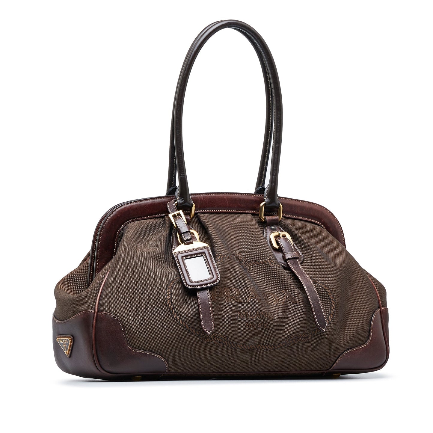 Prada Canapa Shoulder Bag Logo