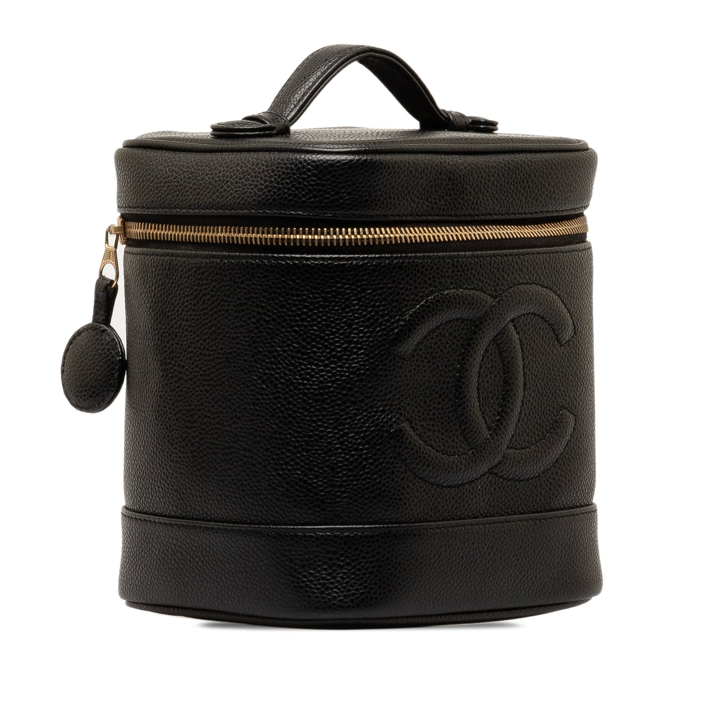 CHANEL CC Caviar Vanity Case Vanity Bag