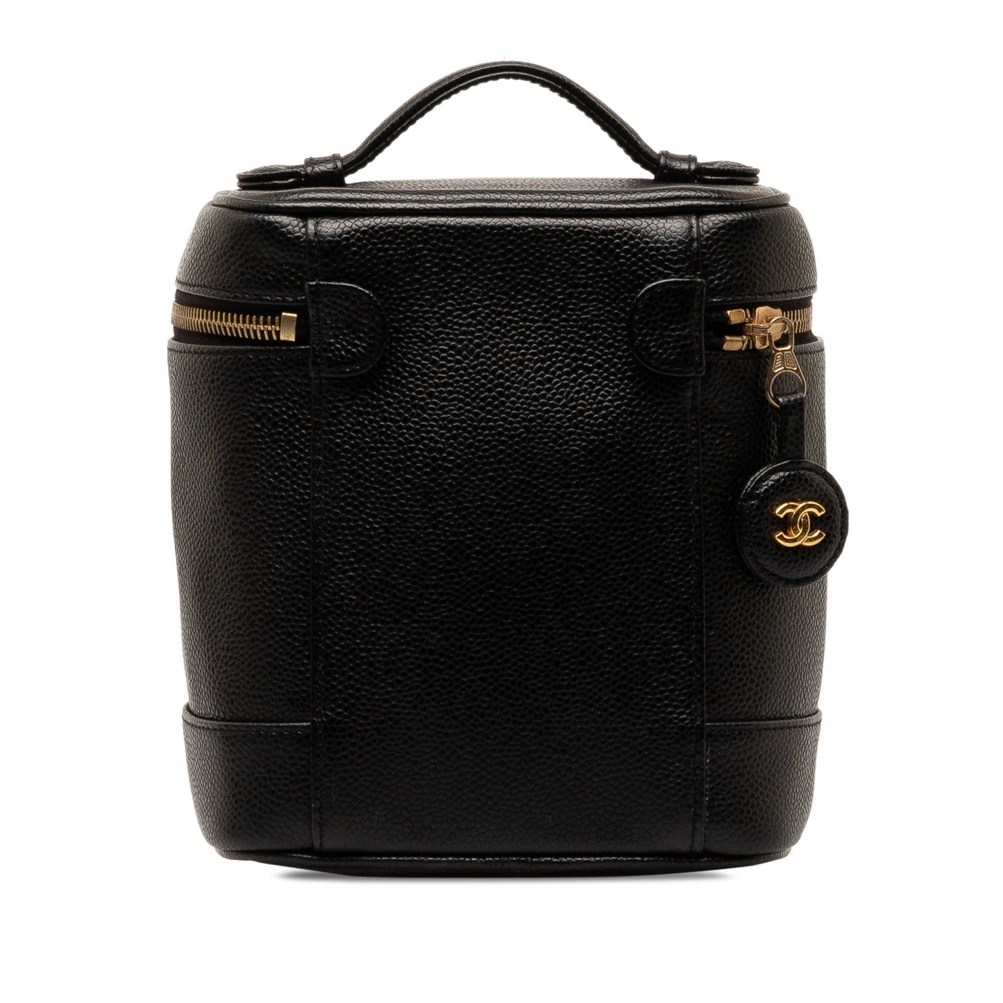 CHANEL CC Caviar Vanity Case Vanity Bag