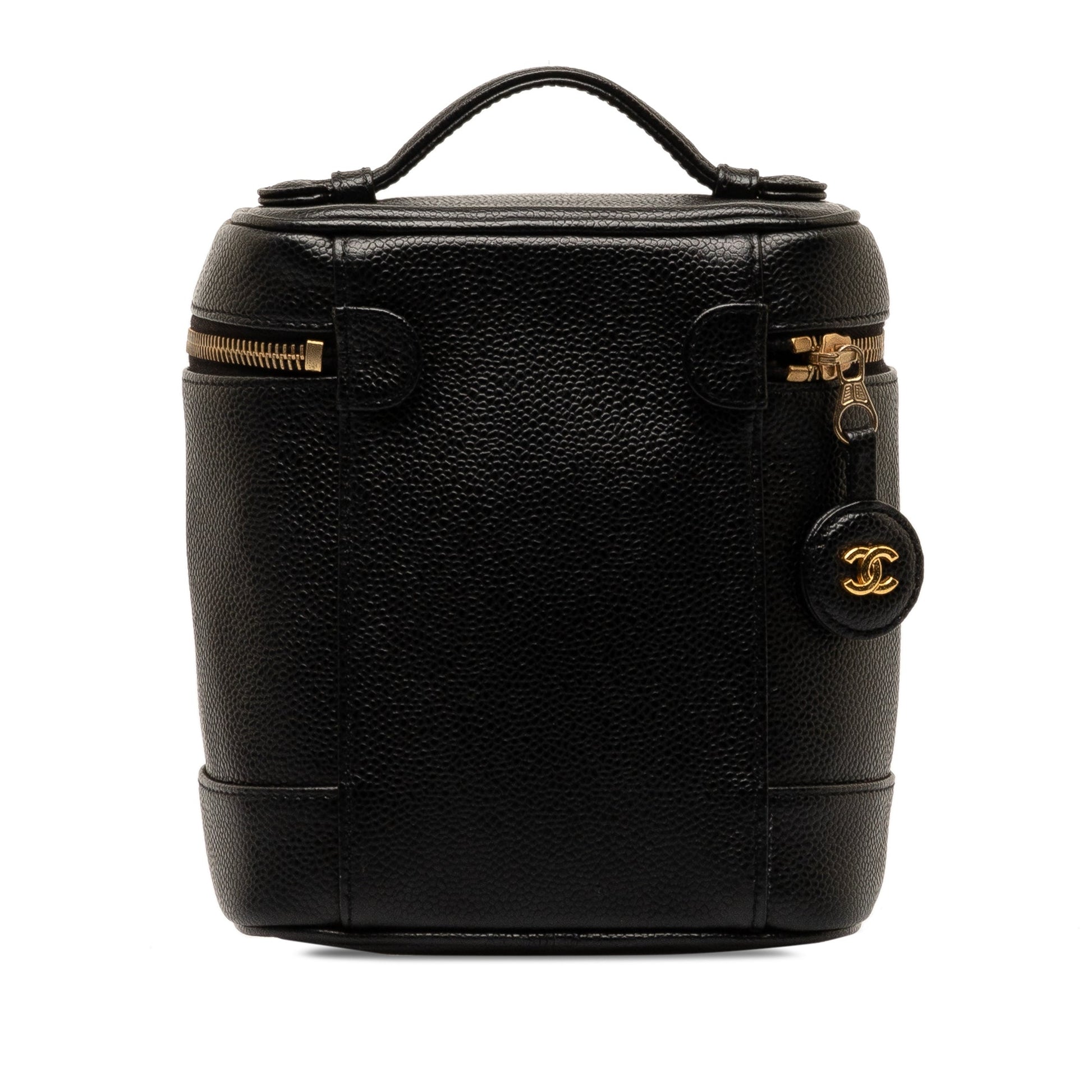 CHANEL CC Caviar Vanity Case Vanity Bag