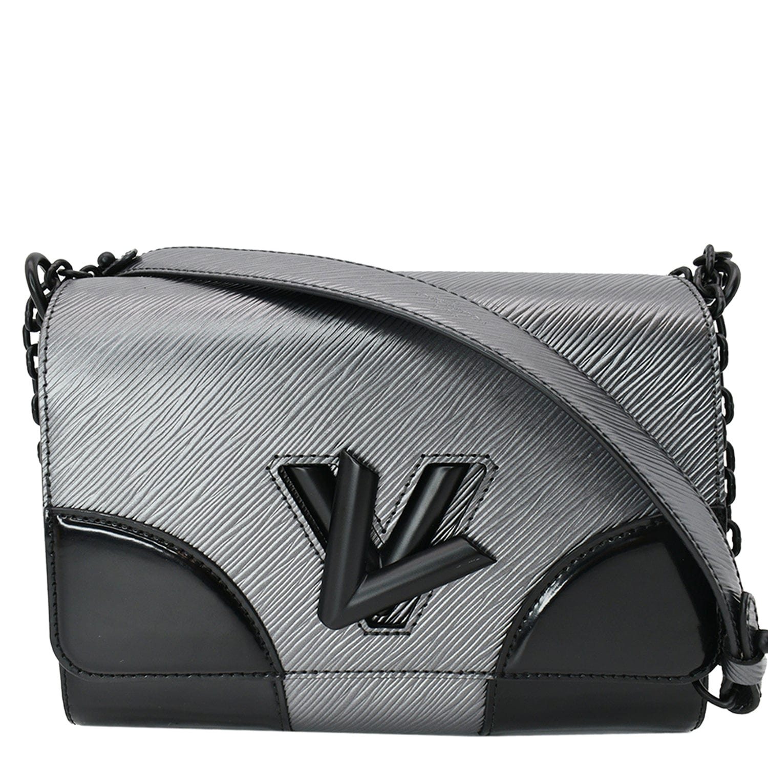 Louis Twist Mm Epi New Rep Shoulder Leather Silver Shoulder Bag