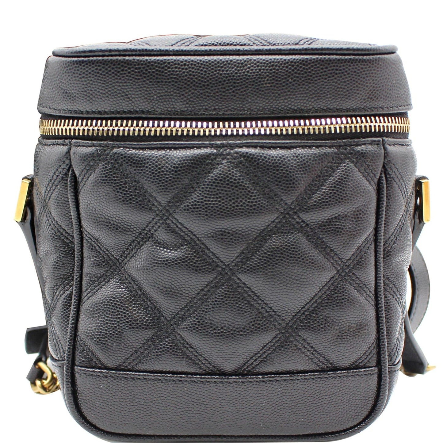 YSL Saint Laurent Saint Vanity Grain De Poudre Shoulder Bag Leather Quilted