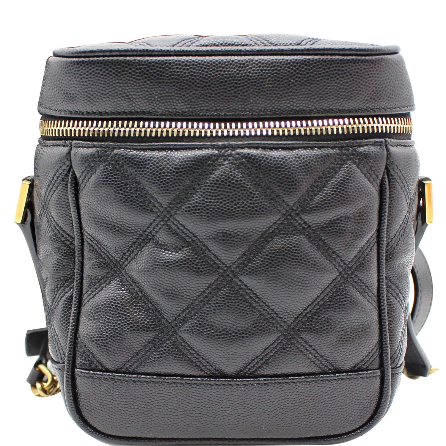 YSL Saint Laurent Saint Vanity Grain De Poudre Shoulder Bag Leather Quilted