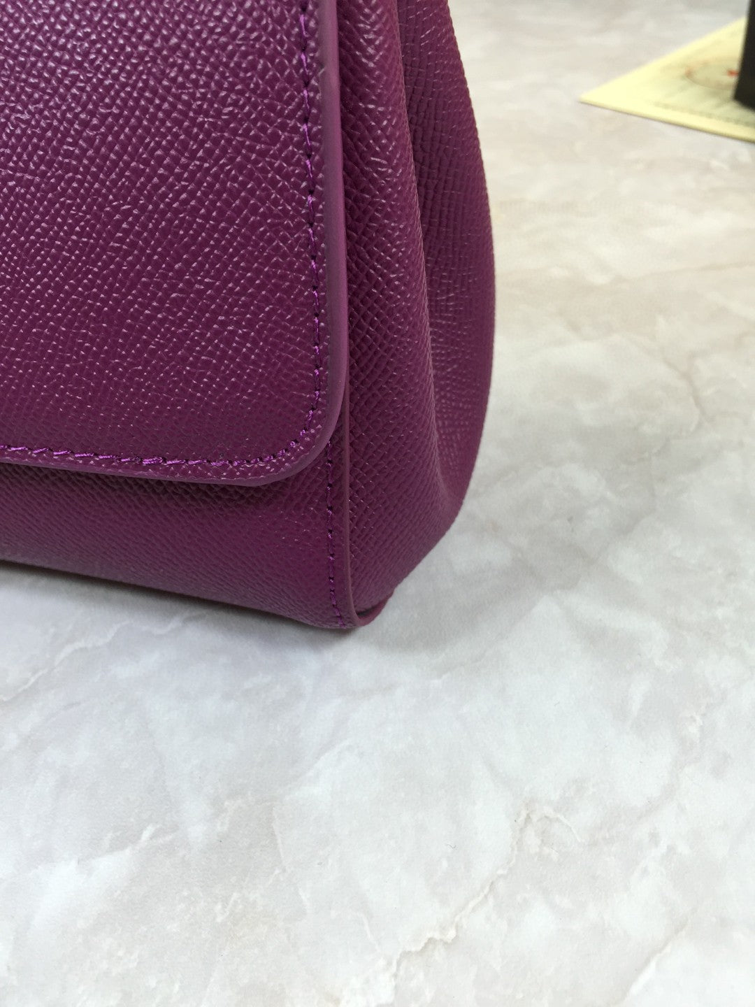 Top Quality Sicily Handbag In Dauphine Violet Medium Travel Bag