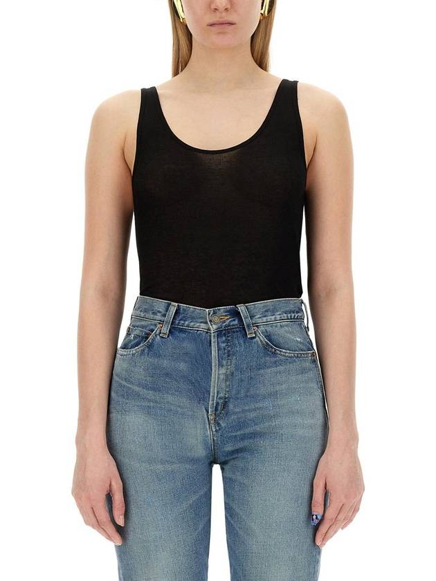 YSL Saint Laurent Saint Laurent Trending Women Wool Jersey Sleeveless Black Travel Bag
