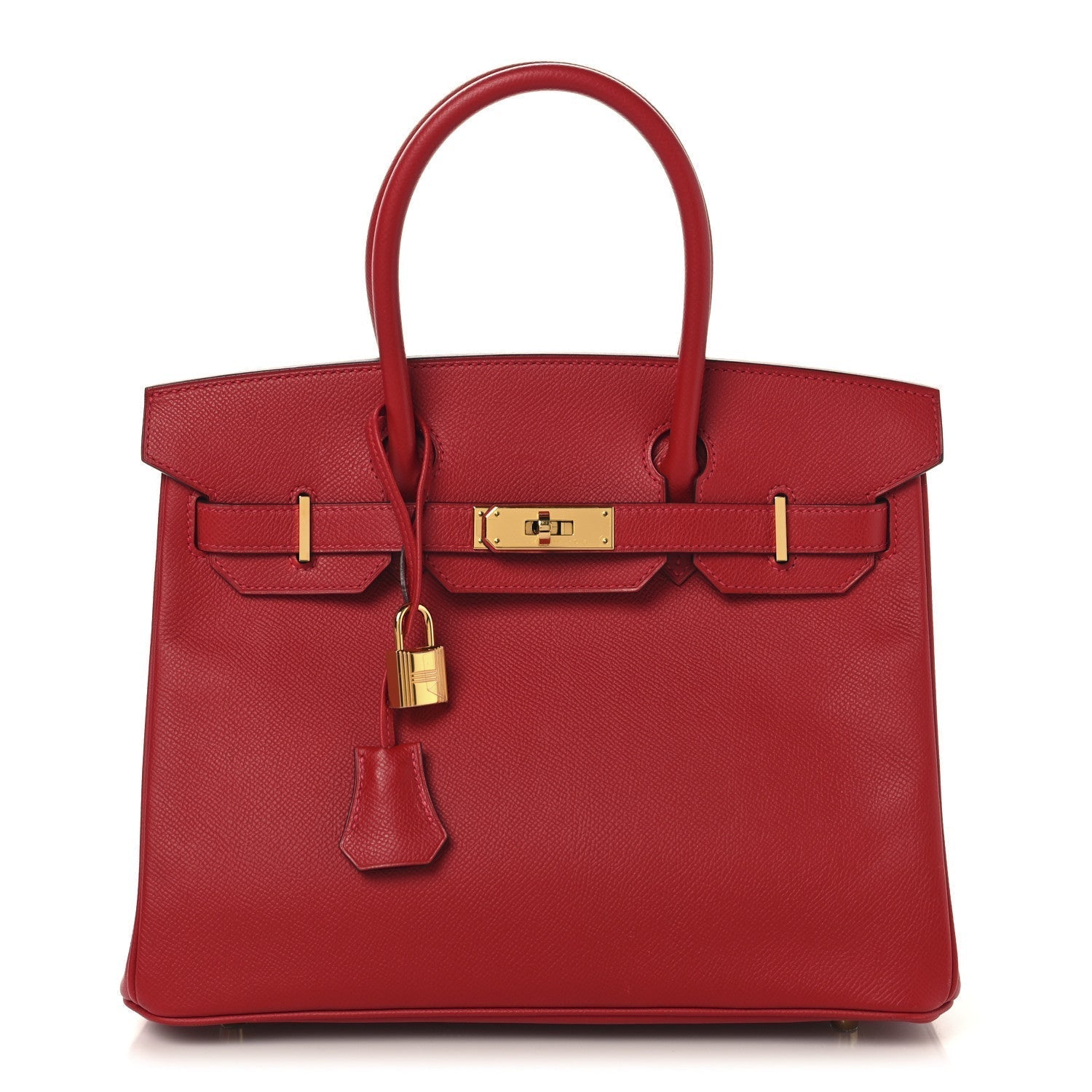 Hermes Epsom Birkin Rouge Cas Ue Handbag Travel Bag