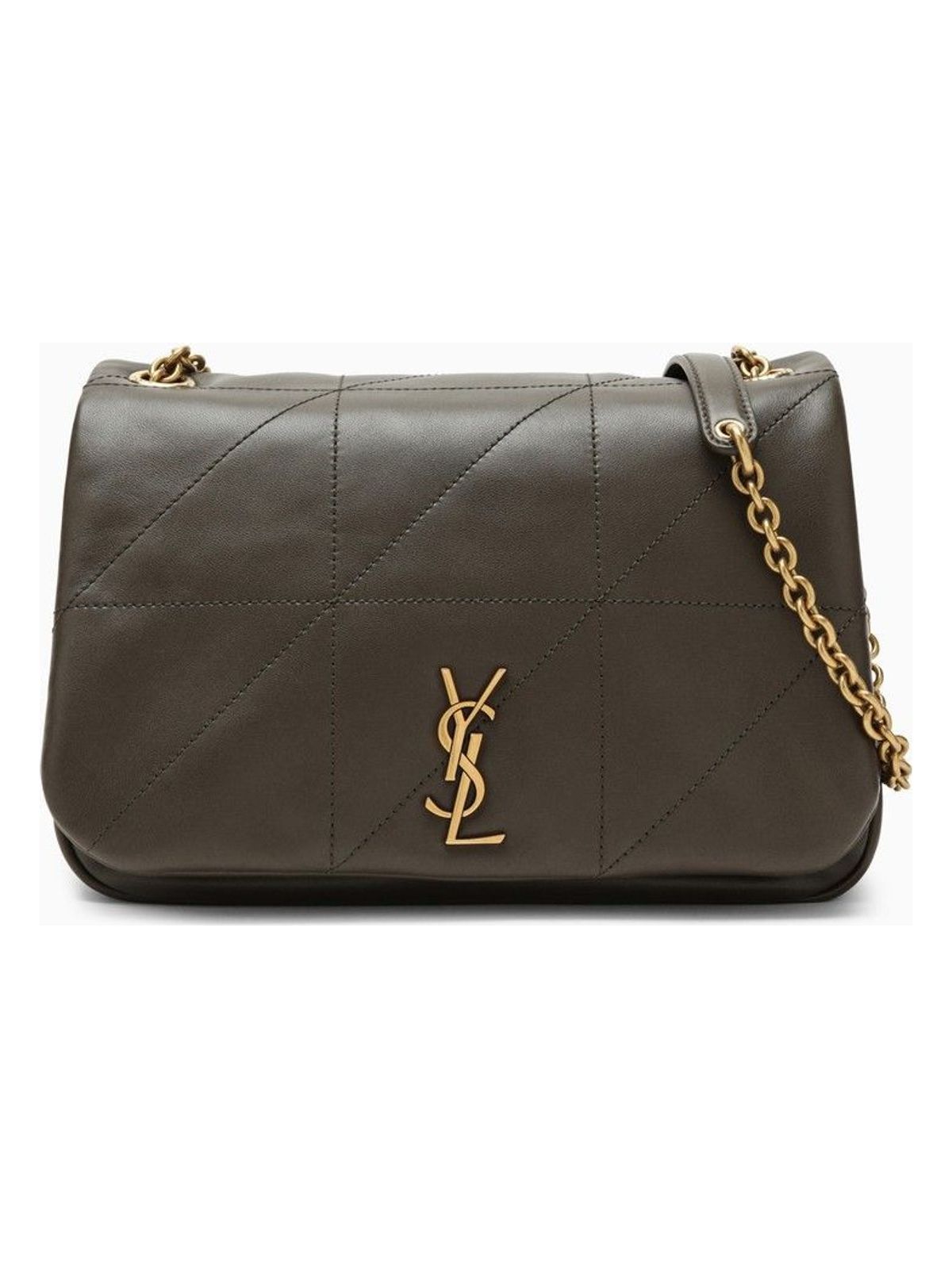 YSL Saint Laurent Saint Laurent Trending Women Jamie Musk Bag Leather Green Travel Bag