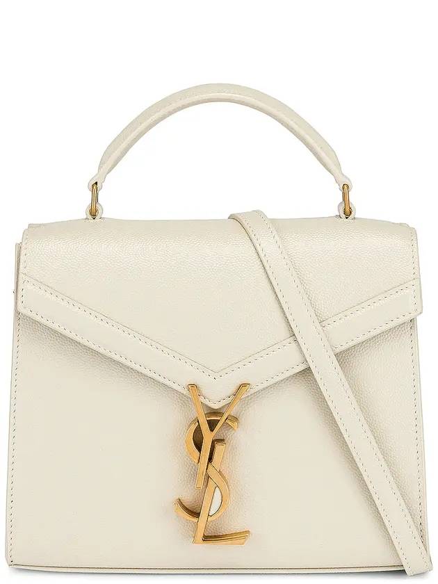 YSL Saint Laurent Saint Laurent Trending Casandra Top Handle Cross Monogram White Shoulder Bag