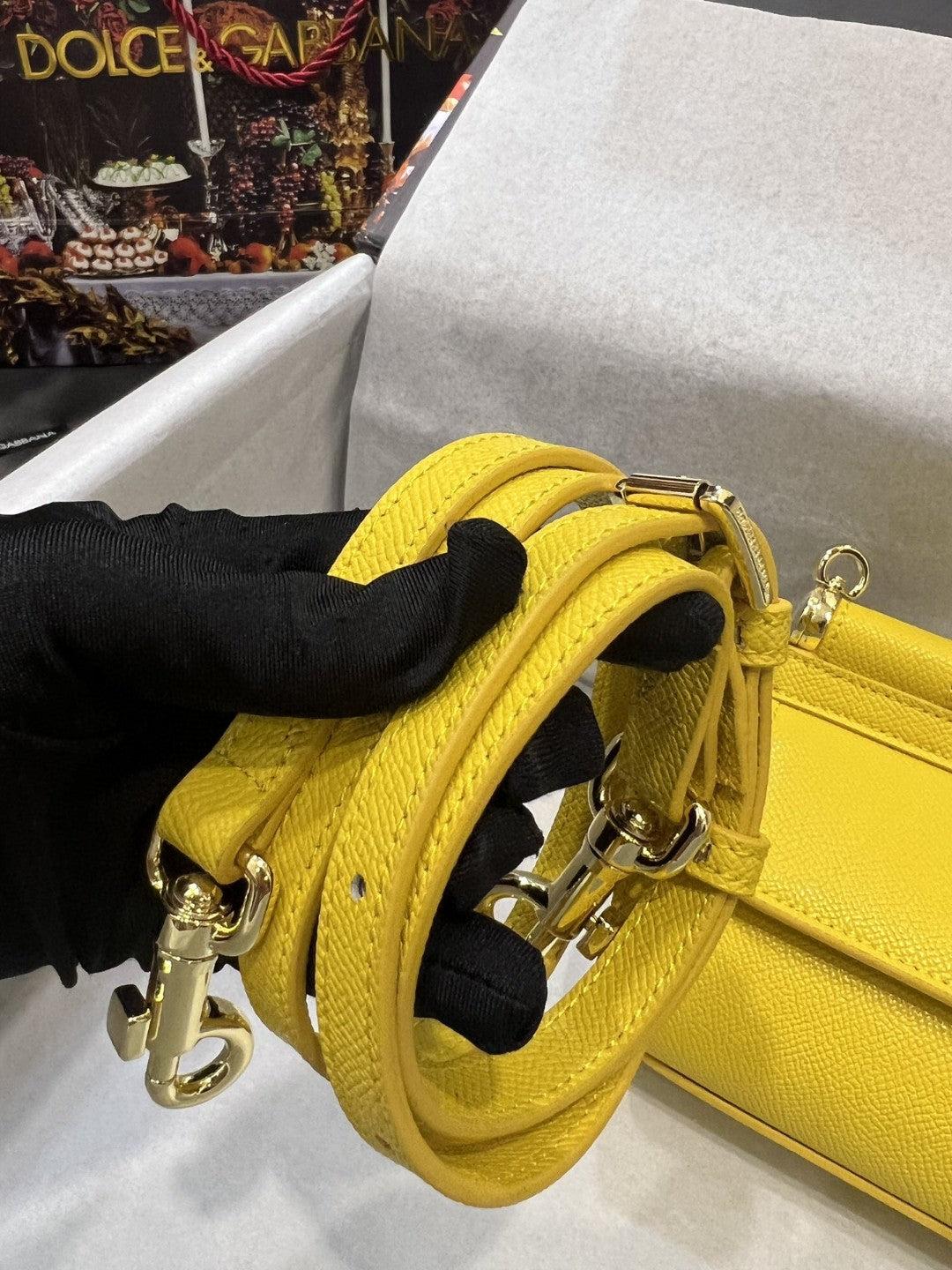 Sicily Dauphine Yellow Small Travel Bag