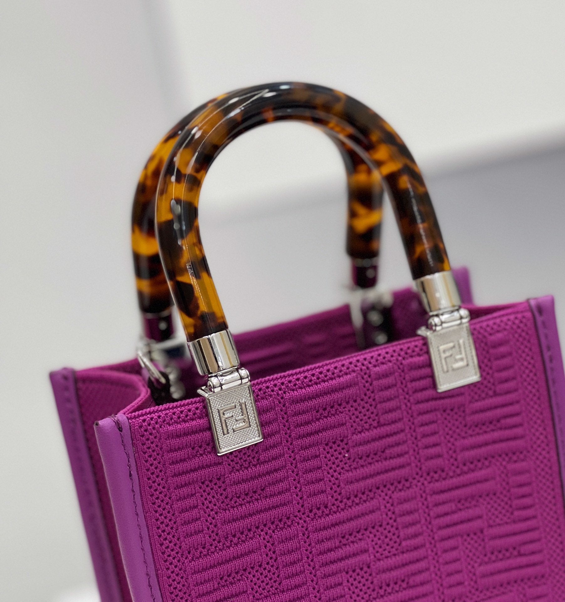 Fendi Top QualityTop Quality Sunshine Shopper Mini FF Crossbody Bag