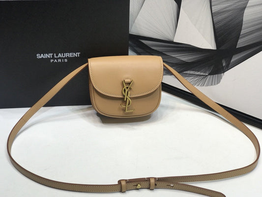 YSL Saint Laurent YSL Top Quality Kaia Satchel For Women Brown Small Travel Bag