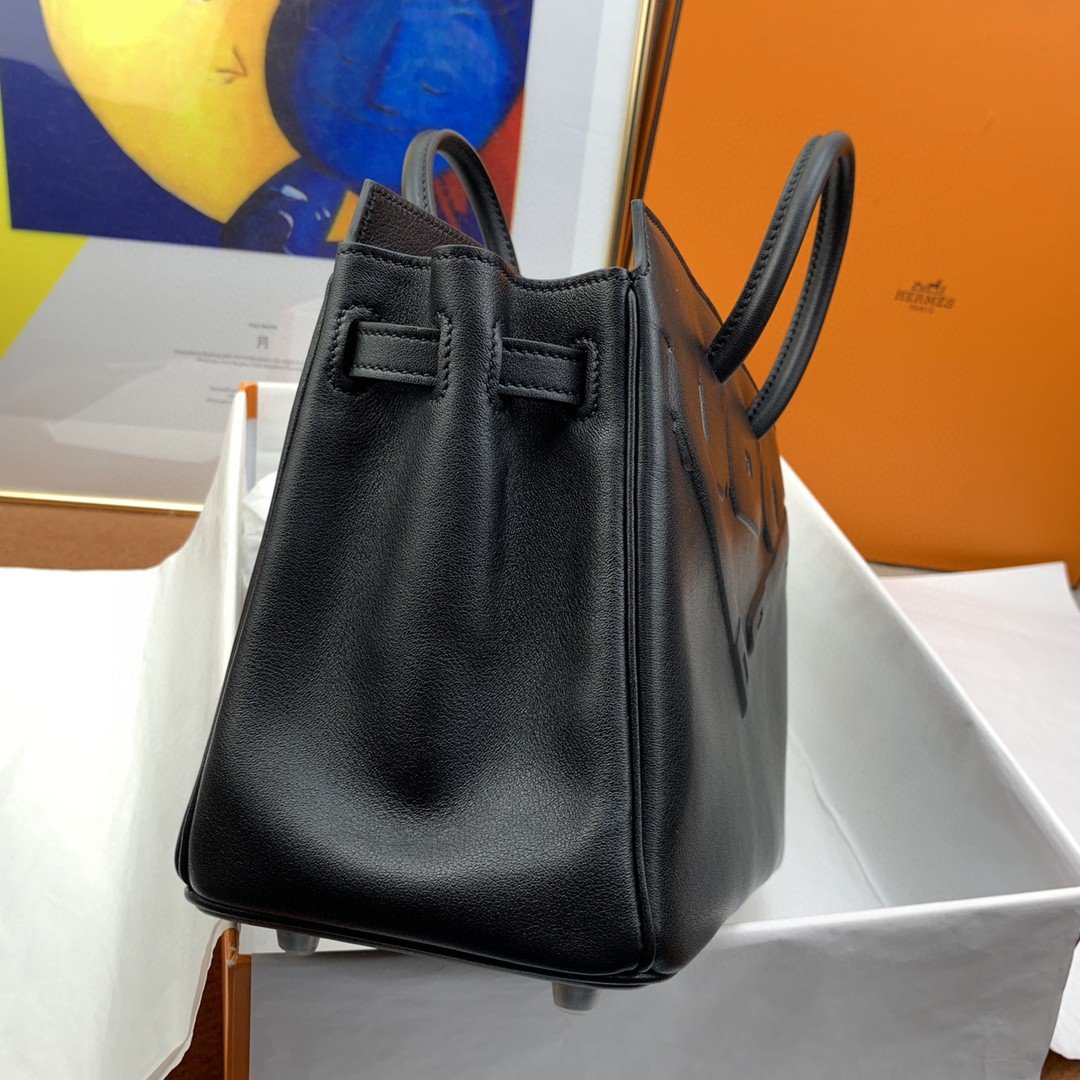 Top Quality Etoupe Shadow Birkin For Women Black Travel Bag