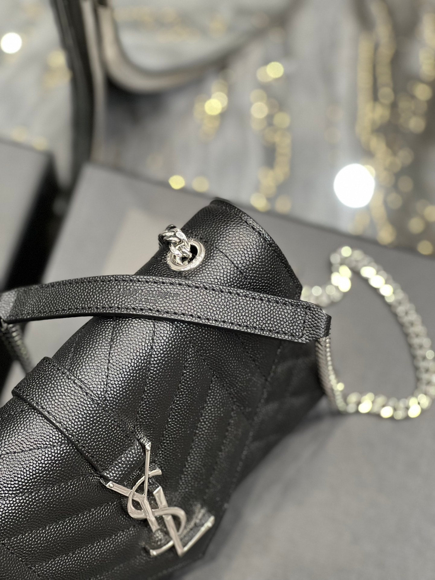 YSL Saint Laurent Ysl Saint Laurent Small Bag Black In Mix Travel Bag Ysl 600195Bow921000 2050