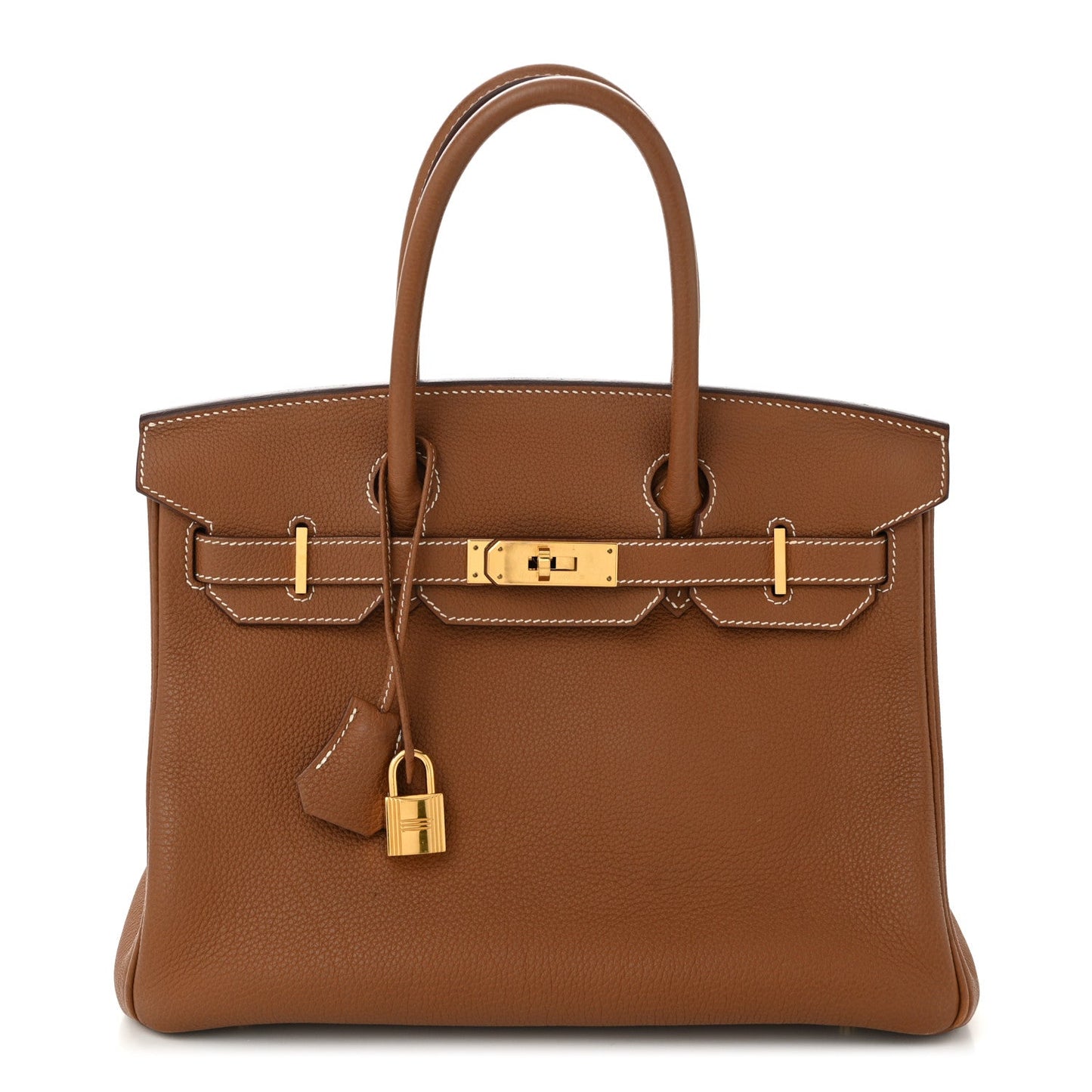 Hermes Togo Birkin Handbag Gold Travel Bag 30 Gold 1766984