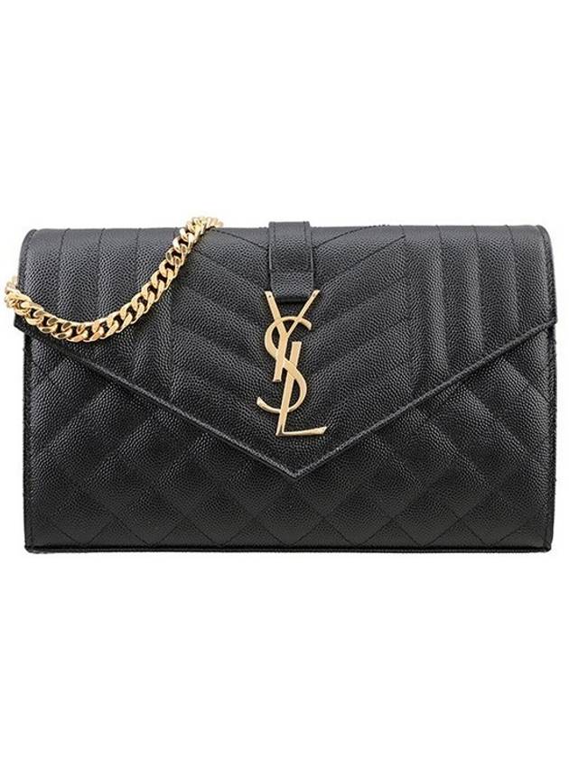 YSL Saint Laurent Luxury Trending Cassandre Cross Bag Monogram Black Chain Travel Bag