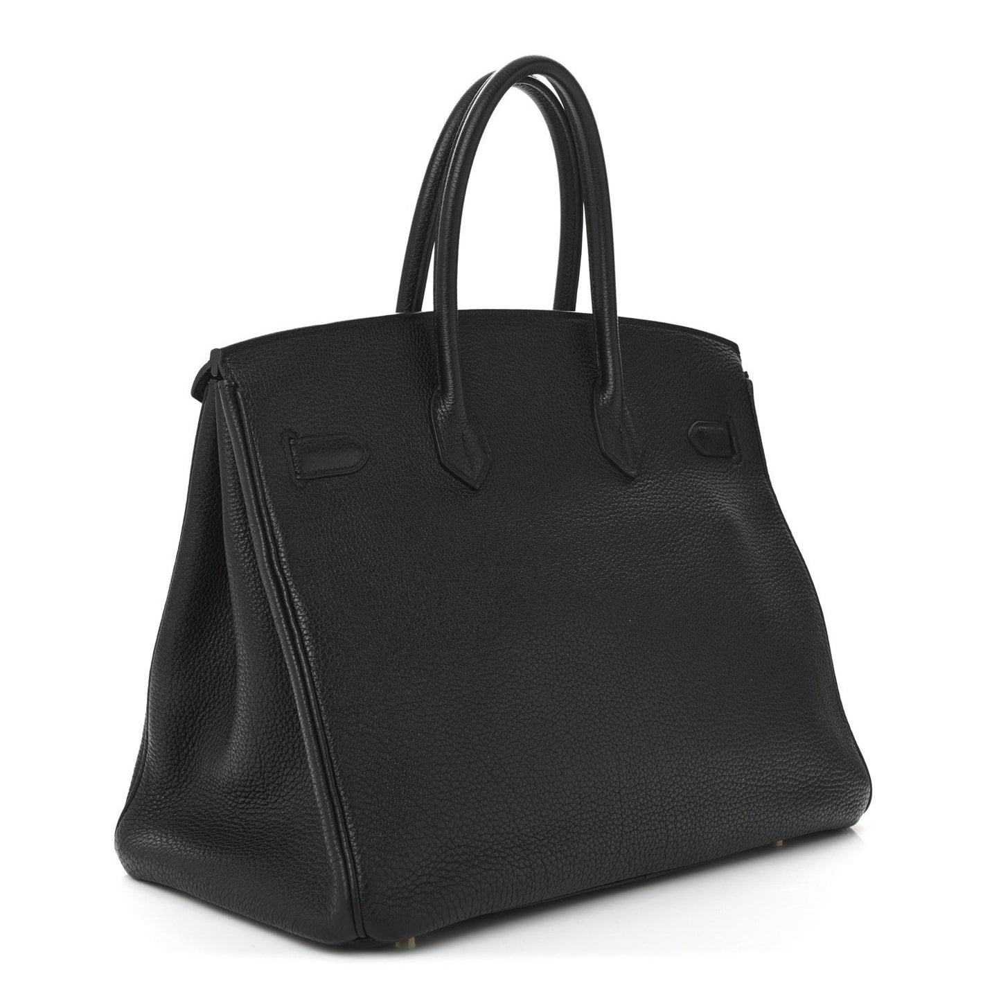 Hermes Togo Birkin Handbag Black Travel Bag 35 Black 1767496