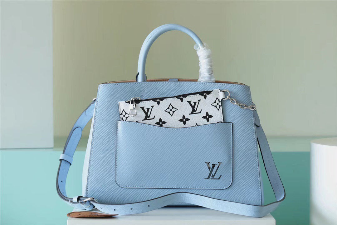 Top Quality Marelle Tote Mm Epi Bleu Blue Crossbody Bag