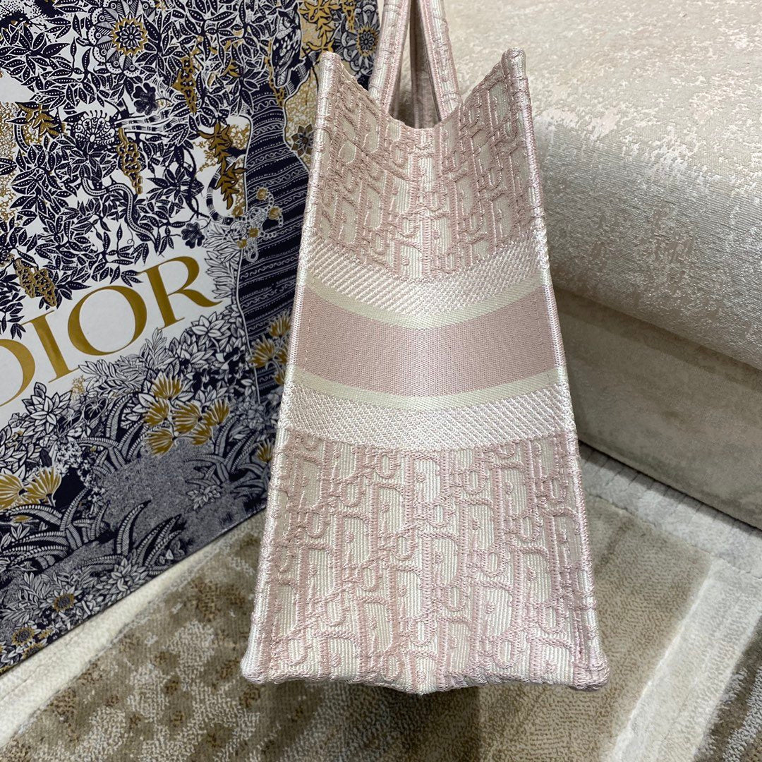 MeTop Qualityum Book Rose Des Oblique Pink Book Tote Bag