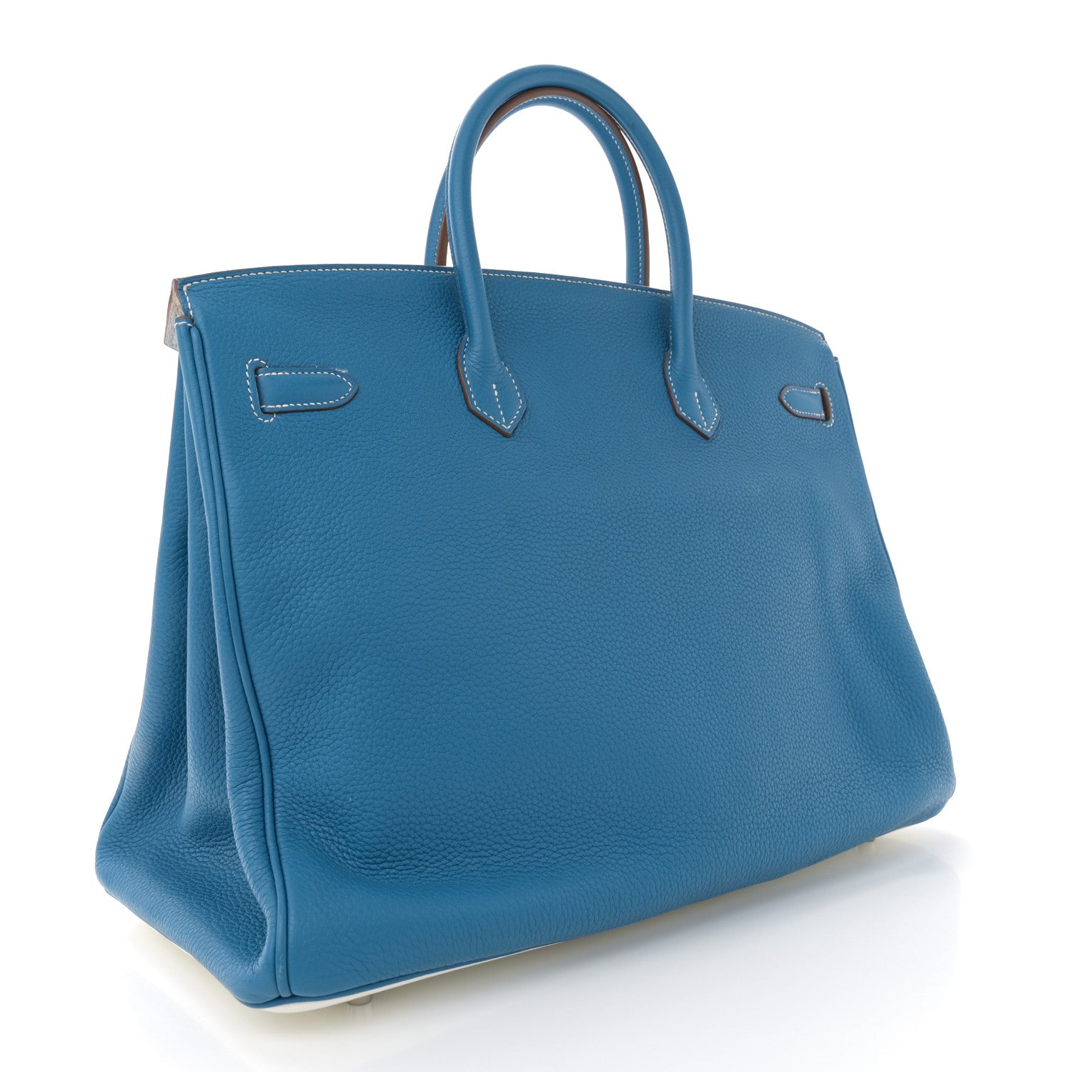 Hermes Togo Eclat Birkin Mykonos Handbag White Travel Bag
