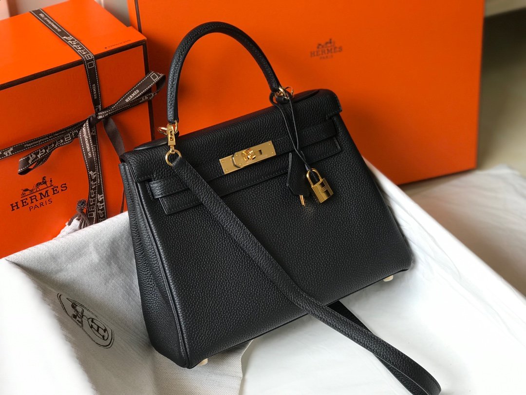 Top Quality Kelly Retourne Togo Bag For Black Shoulder Bag