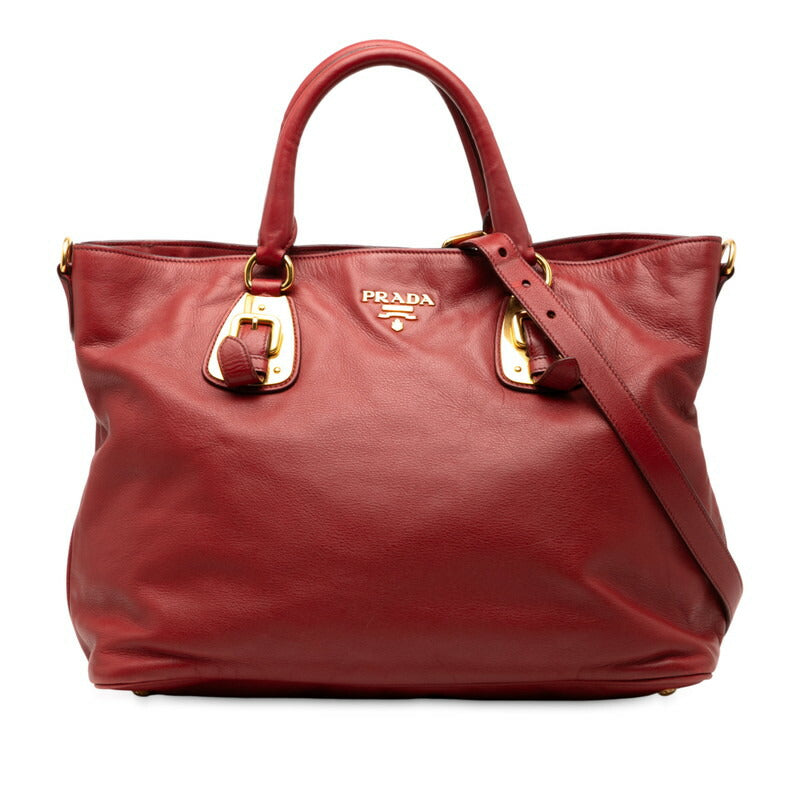 Prada 2Way Bag Leather Travel Bag 2Way Bag 7