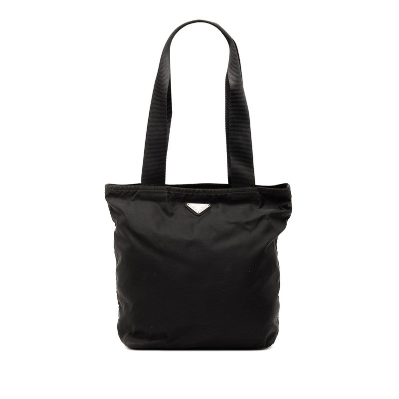 Prada Triangle Plate Tote Bag Nylon Logo Tote Bag 1