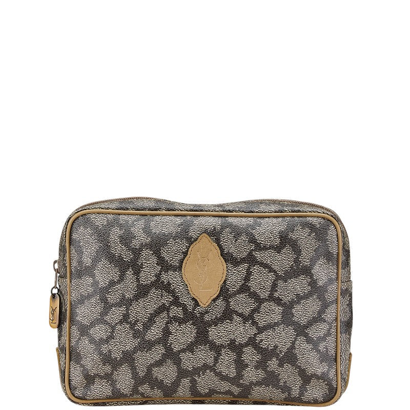 YSL Saint Laurent Giraffe Clutch Bag Leather
