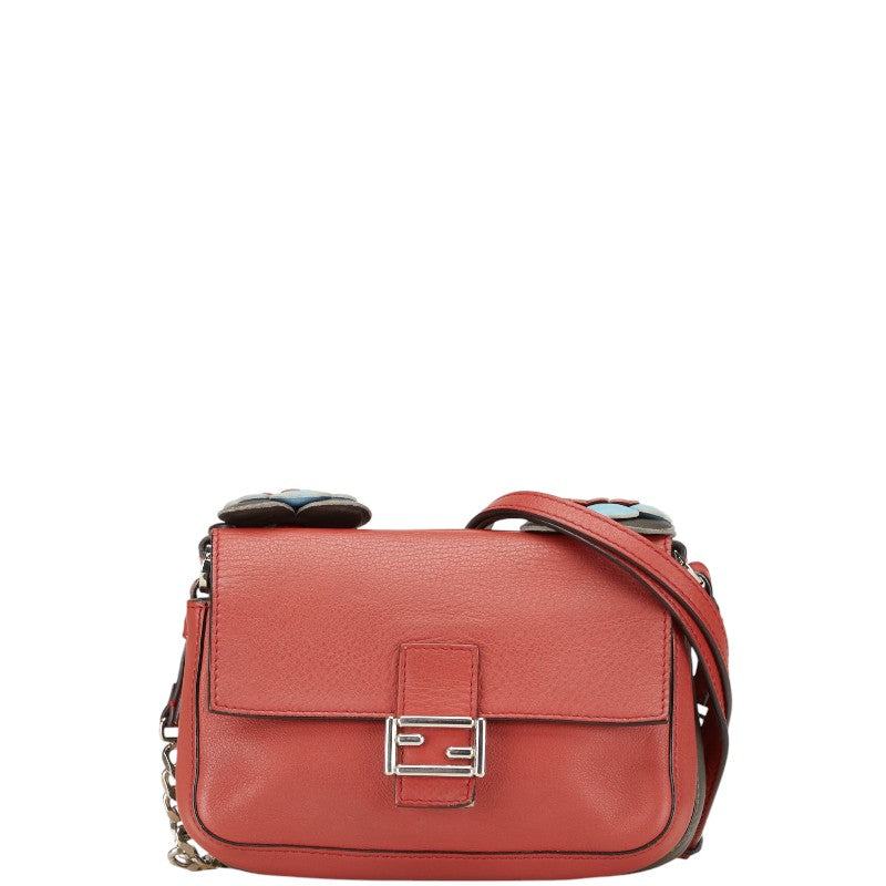 Fendi Double 2Way Bag Leather Micro Bucket Bucket Bag