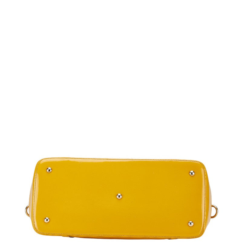 Gucci Microssima Patent Handbag Leather Travel Bag