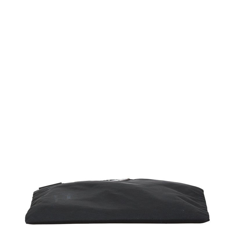 Prada Triangle Plate Shoulder Bag Nylon Logo Shoulder Bag Black