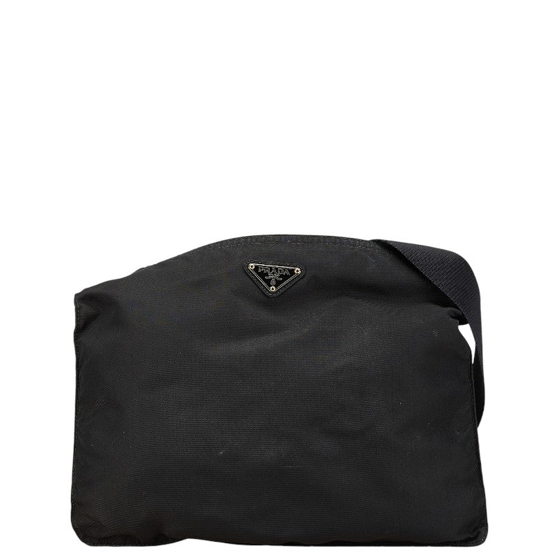 Prada Triangle Plate Shoulder Bag Nylon Logo Shoulder Bag 6