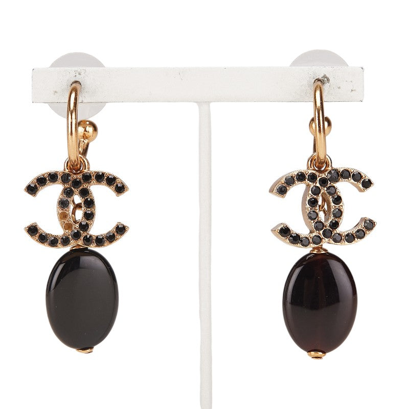Chanel Coco Mark Rhinestone Earrings