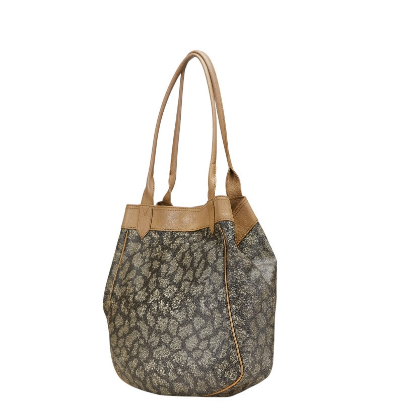 YSL Saint Laurent Pvc Tote Bag Leather Logo