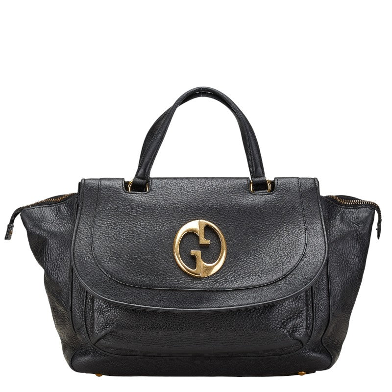Gucci Double Boston Bag Leather Travel Bag Bag 1