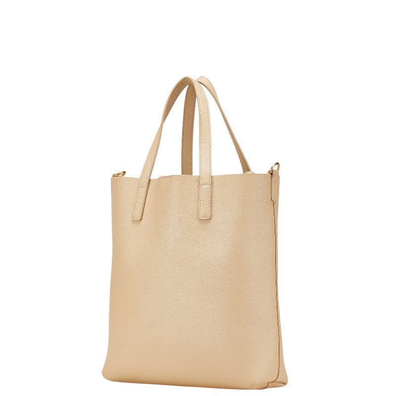 YSL Saint Laurent Shopping 2Way Bag Leather Toy Tote Bag